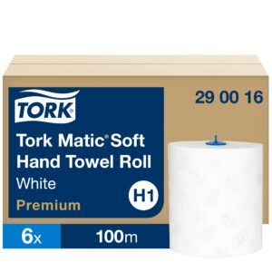 Popieriniai rankšluosčiai  TORK PREMIUM EXTRA SOFT H1, 290016, 2 sl., 21 cm x 100 m, balta sp.