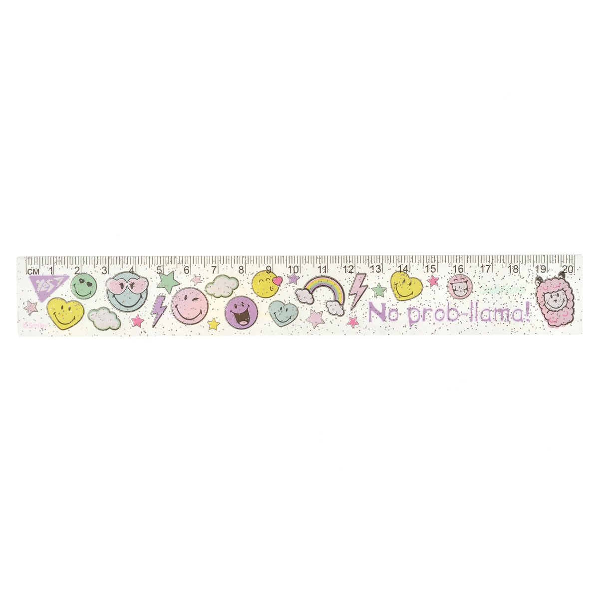 Liniuotė YES 20 cm Smiley World Fashion