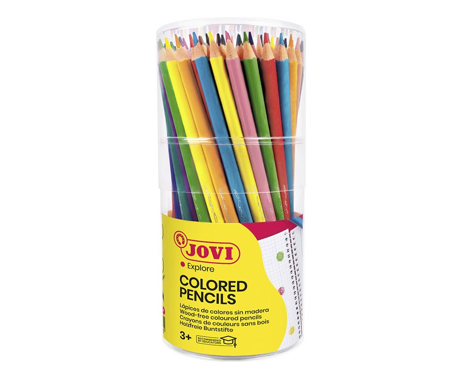 Pieštukai JOVI Tube, 84 vnt., tribriauniai