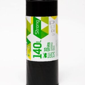 Šiukšlių maišas SORTEX,  juodas, 140 L, 35mk, 70 x 110 cm,10 vnt.