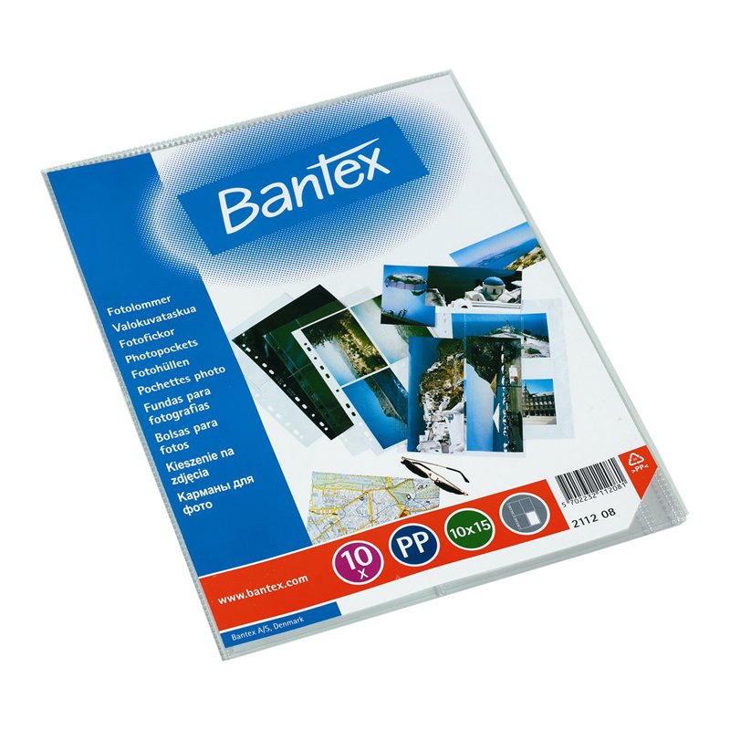 Įmautės nuotraukoms BANTEX 10x 15 cm, (pak. -10 vnt.), skaidri