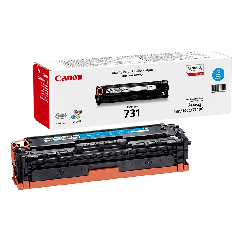 Canon CRG 731 (6271B002) žydra kasetė lazeriniams spausdintuvams, 1500 psl.
