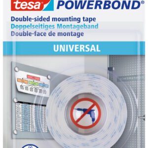 Dvipusė lipni juosta vidaus darbams TESA Universal, 1,5x19mm