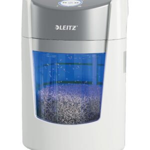 Leitz IQ OptiMax Small Office 350 Micro Cut Paper Shredder, P5, 22L, White