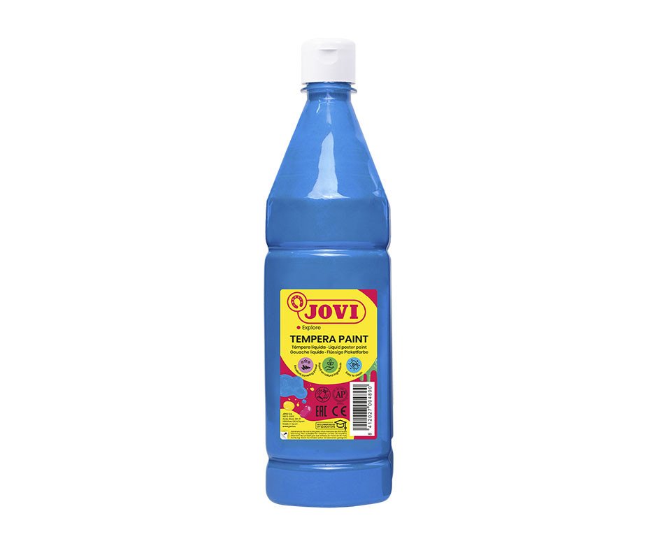 Tempera buteliuke JOVI, 1000 ml, mėlyna sp.