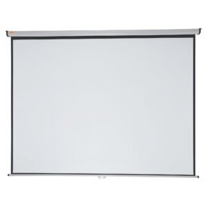 Sieninis projektoriaus ekranas NOBO, 240×181 cm, 4:3, baltas matinis