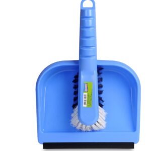 Semtuvėlis su guminiu kraštu ir šluotelė Spontex, plastikas/sintetiniai šeriai, vnt
