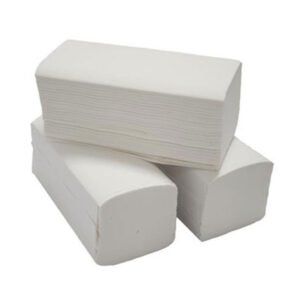 Rankų valymo servetėlės GRUINE, 2 sl., V lenkimo, 23 x 21 cm, 200 lapelių, 75% baltumo