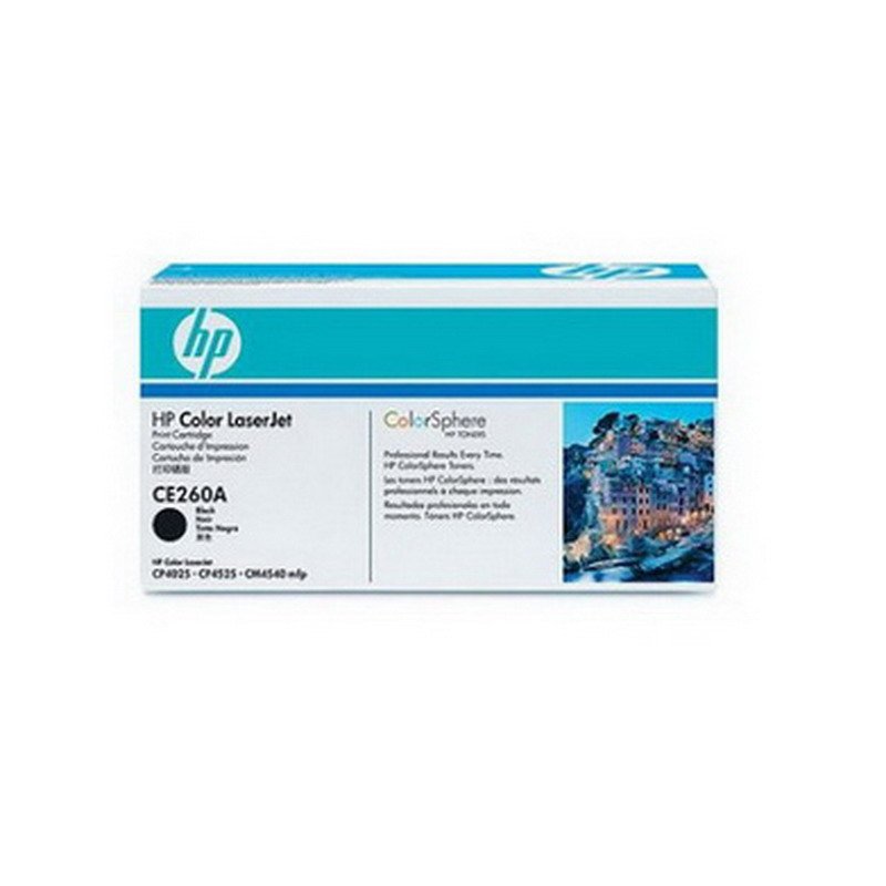 Dažomieji milteliai HP CE260A, Juoda