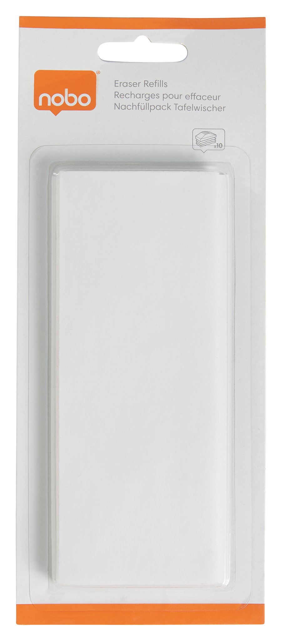 Magnetinės lentos valiklio servetėlės NOBO Drywipe, 10 vnt.