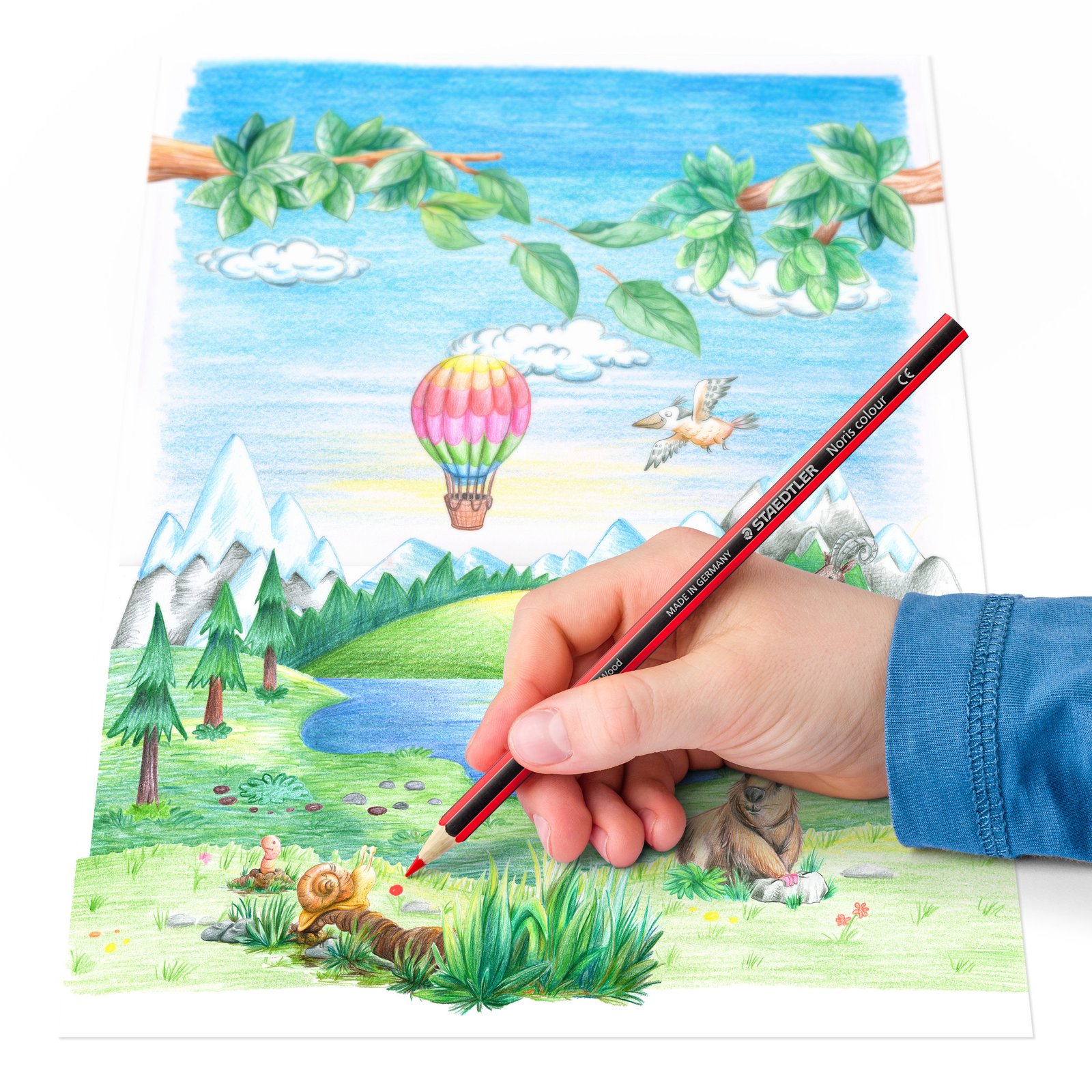 Spalvoti pieštukai STAEDTLER NORIS COLOUR 185, 24 spalvos