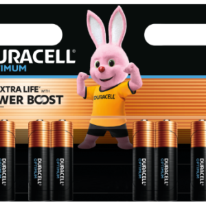 Baterijos DURACELL Optimum, AA, 8 vnt.