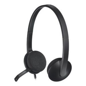 Ausinės Logitech H340 USB (981-000475), juodos