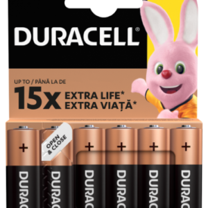 Baterijos DURACELL AA, LR6, 6vnt