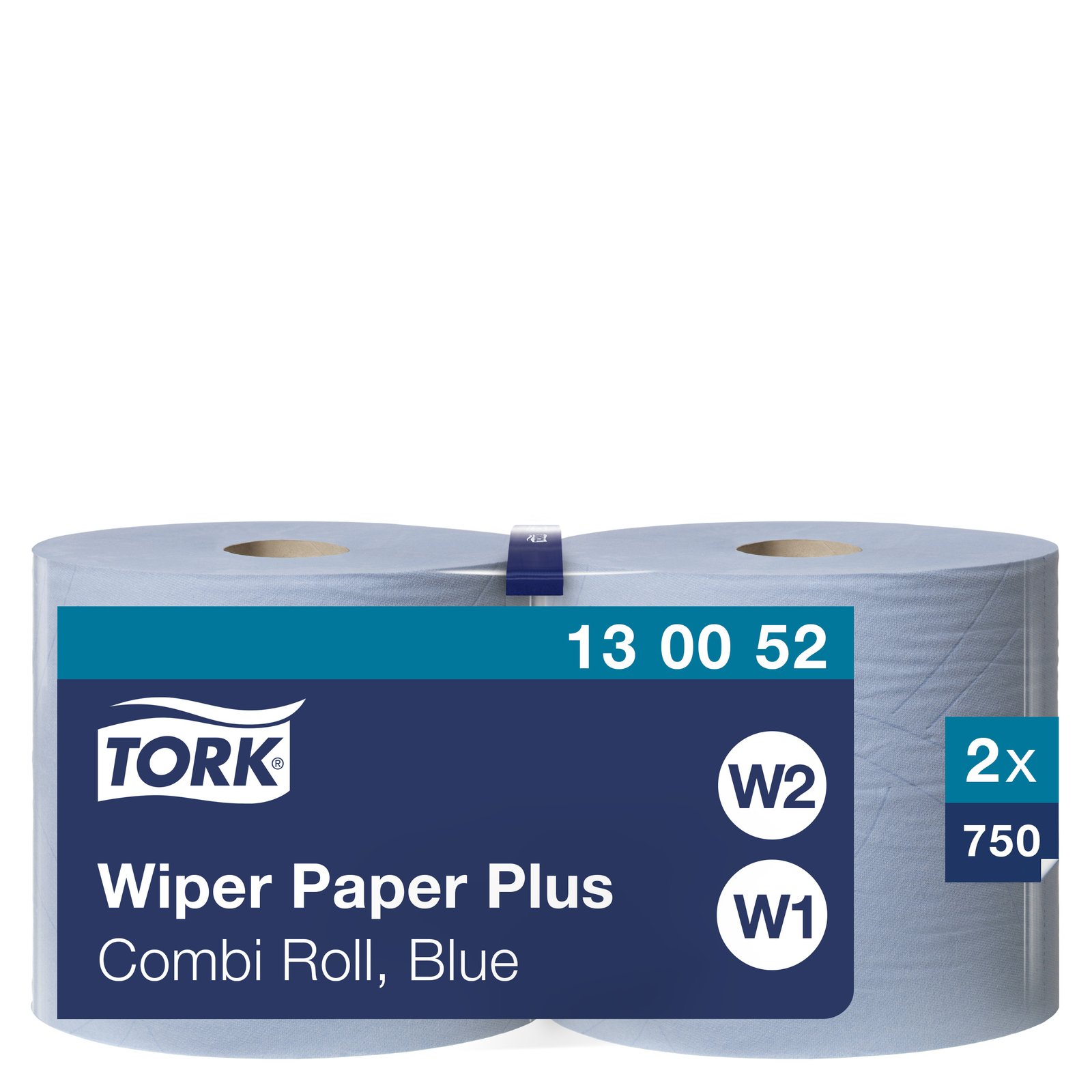 Pramoninis popierius TORK Advanced 420 W1/W2,130052, 2 sl., 23.5 cm x 255 m, mėlyna sp.