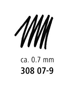 Rašiklis STAEDTLER PIGMENT LINER 308, 0,7 mm.