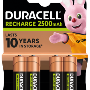 Įkraunamos baterijos DURACELL AA 2500 mAh, 4 vnt