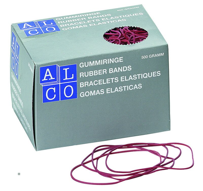 Gumelės ALCO, 4 x 80 mm, 500 g