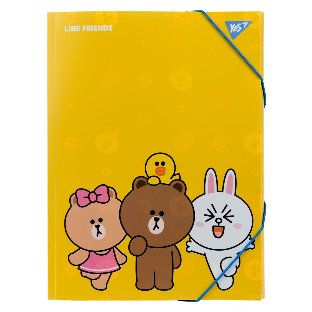 Aplankalas su gumele YES Line Friends A4