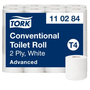 Tualetinis popierius TORK ADVANCED T4,110284, 2 sl., 10cmx34.72m, 24 vnt./pak.