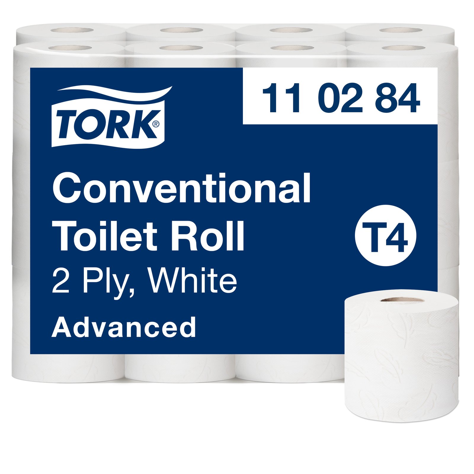 Tualetinis popierius TORK ADVANCED T4,110284, 2 sl., 10cmx34.72m, 24 vnt./pak.