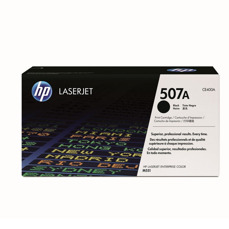 Dažomieji milteliai HP Nr.507A CE400A, Juoda