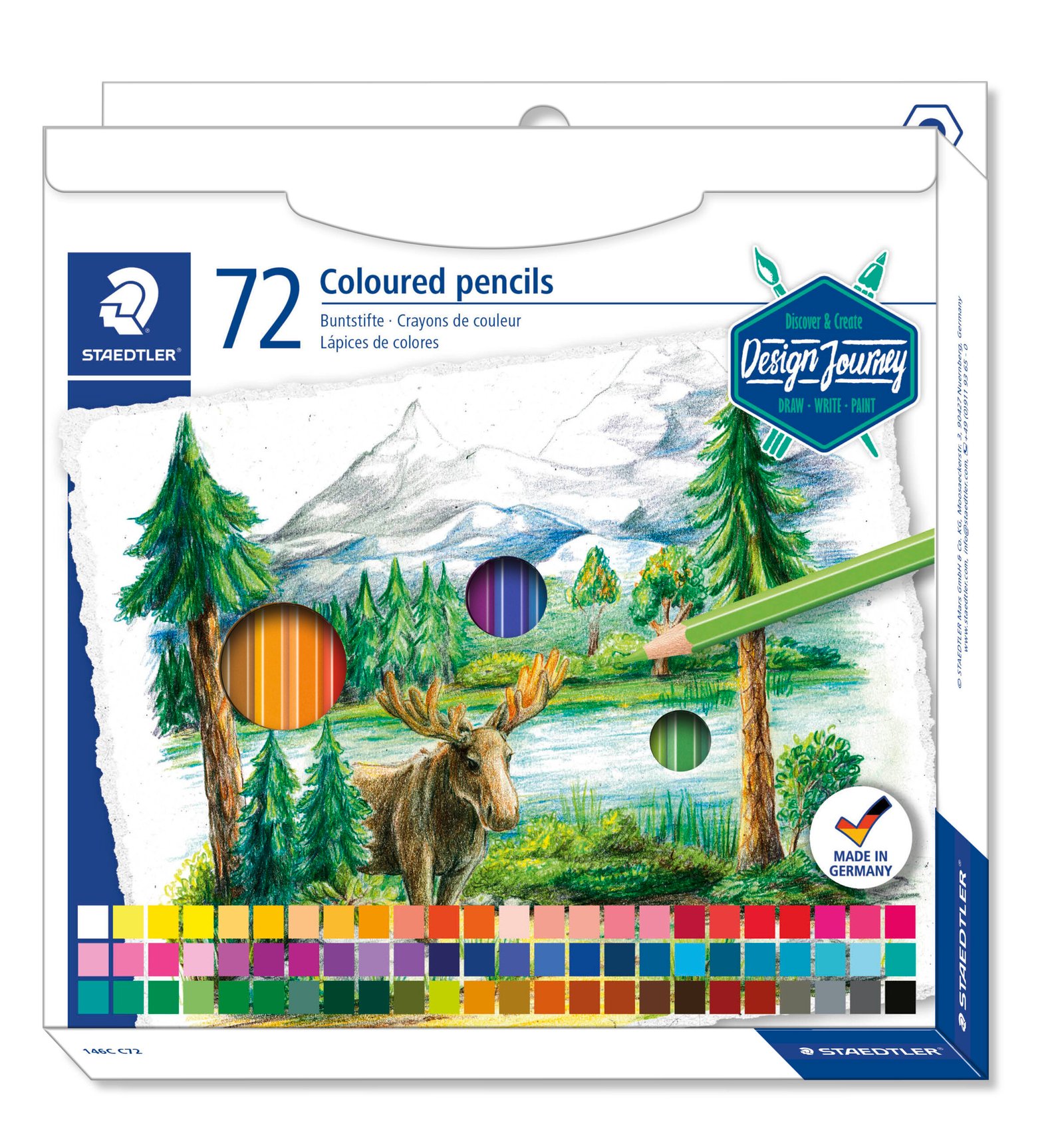 Spalvoti pieštukai STAEDTLER, 72 vnt.