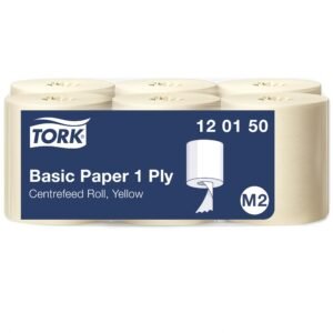 Popieriniai rankšluosčiai TORK UNIVERSAL 310, M2 120150, 1 sl., 20.5 cm x 300 m, geltona sp.