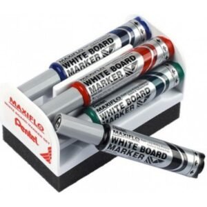 Žymekliai baltai lentai PENTEL MAXIFLO 4 spalvų rinkinys.