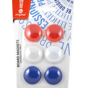 Magnetai MemoBe, 30 mm., 6 vnt., įvairių spalvų
