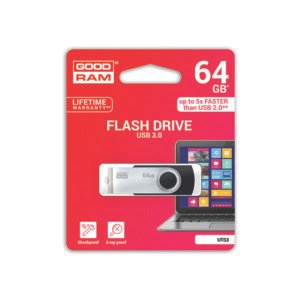 Atmintinė USB 3.0 GOODRAM UTS3 64GB, juoda sp.