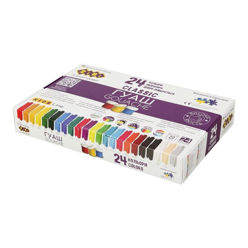 Guašas CLASSIC KIDS Line 24sp. x 20ml.