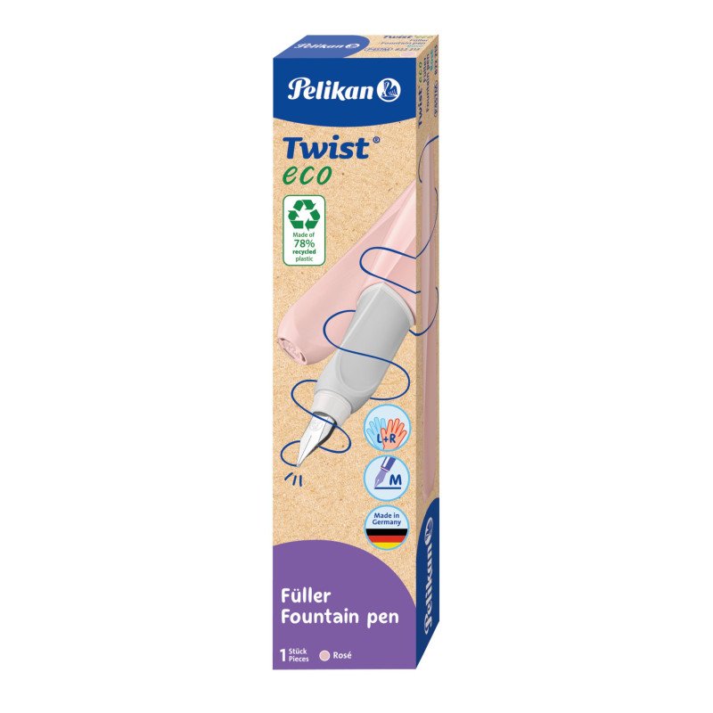 Plunksnakotis TWIST ECO rausvas