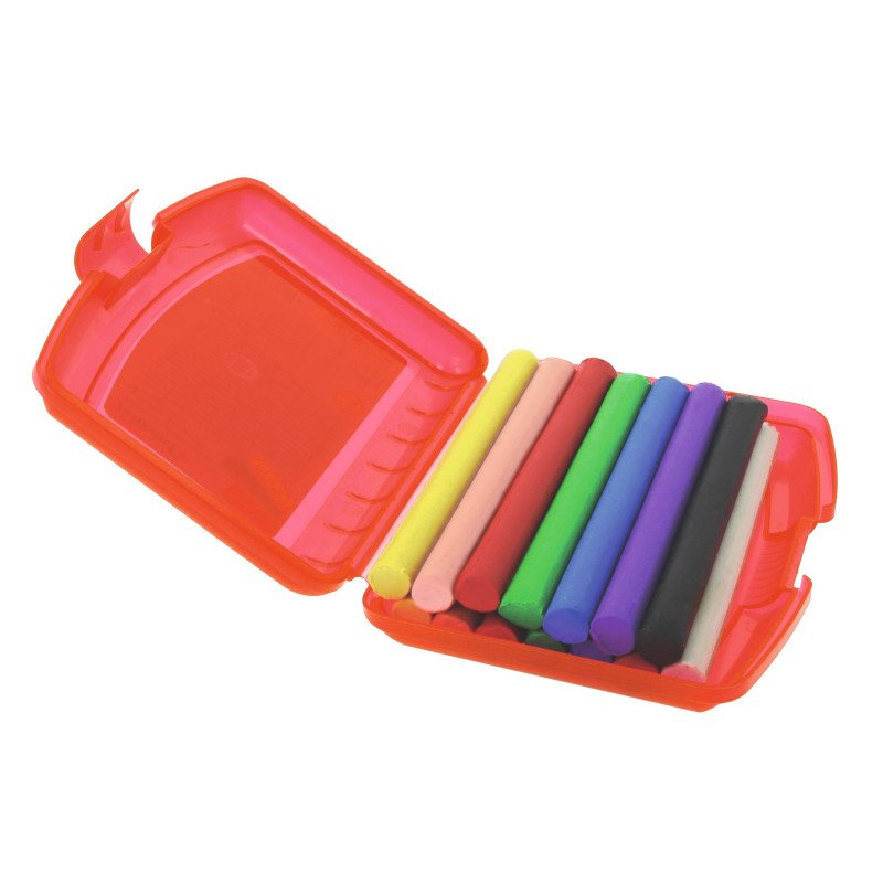 Plastilinas 10sp 240g raudonoje dėžutėje